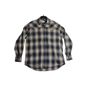 Stetson L/S Plaid Pearl Snap Western Flannel Shirt Men's XL